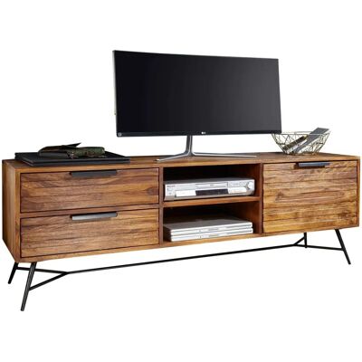 Wohnling Sheesham Tv Kast 160x40x54 cm Modern Design Wohnling Sheesham Tv Kast 160x40x54 cm Modern Design