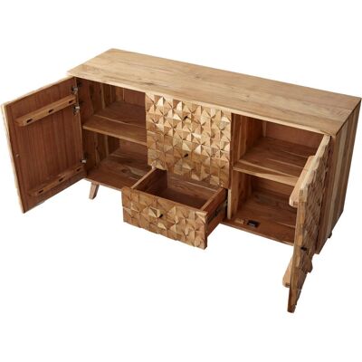 Wohnling Rewa Sideboard - Rustik Akazie Aufbewahrungsschrank Wohnling Rewa Sideboard - Rustik Akazie Aufbewahrungsschrank