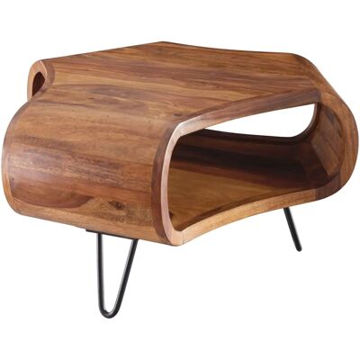 Table basse en sheeshamWohnling - 55x55x38cm Mobilier rétro moderne - Publicité Table basse en sheeshamWohnling - 55x55x38cm Mobilier rétro moderne - Publicité