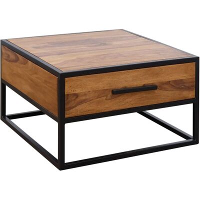 Wohnling Massief Sheesham Houten Salontafel - 65x38x65cm - Woonkamermeubel Wohnling Massief Sheesham Houten Salontafel - 65x38x65cm - Woonkamermeubel