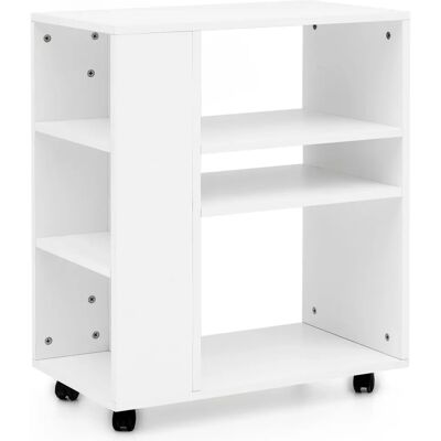 Carrello mobile bianco Wohnling a 4 livelli - Organizzatore ufficio Carrello mobile bianco Wohnling a 4 livelli - Organizzatore ufficio