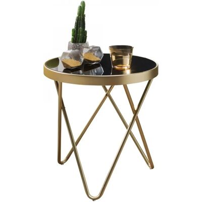 Wohnling Design Beistelltisch PARMA - Modern Retro Schwarz - Beistelltisch Wohnling Design Beistelltisch PARMA - Modern Retro Schwarz - Beistelltisch