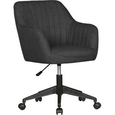 Chaise de bureau Amstyle MIAMI Anthracite - Pivotante Ergonomique - Publicité Chaise de bureau Amstyle MIAMI Anthracite - Pivotante Ergonomique - Publicité