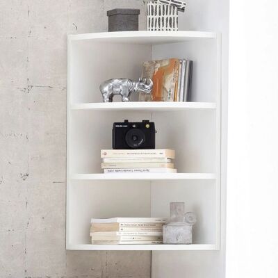 Wohnling Fehér Sarokpolc 30x60x30cm - Fali polc Wohnling Fehér Sarokpolc 30x60x30cm - Fali polc
