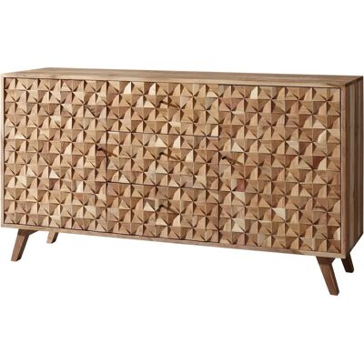 FineBuy - AKZ-140 - Akazie Braun - Sideboard FineBuy - AKZ-140 - Akazie Braun - Sideboard