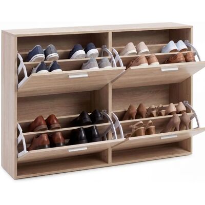 FineBuy - Schuhkipper 120x81x24 cm - Szary - Szafa na buty FineBuy - Schuhkipper 120x81x24 cm - Szary - Szafa na buty