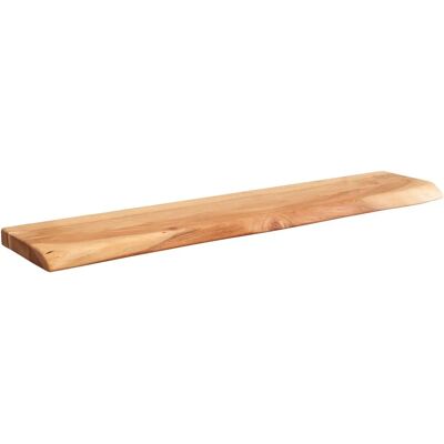 FineBuy Regał na ścianę z akacji - Rustykalny Ręcznie Wykonany 115x25x4cm FineBuy Regał na ścianę z akacji - Rustykalny Ręcznie Wykonany 115x25x4cm