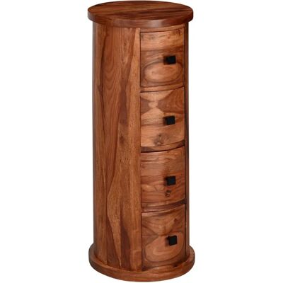 Wohnling Sheesham Dressoir - 4 Laden - 35x35x85 cm Wohnling Sheesham Dressoir - 4 Laden - 35x35x85 cm