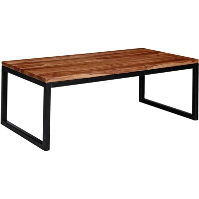 Wohnling Sheesham Massivholz Couchtisch - Industrieller Stil Wohnling Sheesham Massivholz Couchtisch - Industrieller Stil