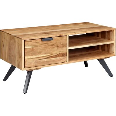 Wohnling Akazien Couchtisch - Massivholz, 95x45x45 cm Wohnling Akazien Couchtisch - Massivholz, 95x45x45 cm