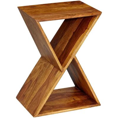 FineBuy - Beistelltisch X-Form 43x60x30 cm Sheesham Massivholz - Coffee Table FineBuy - Beistelltisch X-Form 43x60x30 cm Sheesham Massivholz - Coffee Table