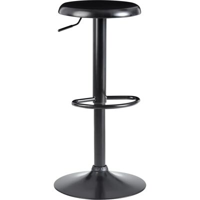 FINEBUY Schwarzer Drehbarer Barhocker - 58-79cm - Modernes Design FINEBUY Schwarzer Drehbarer Barhocker - 58-79cm - Modernes Design