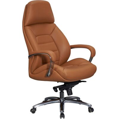 Amstyle Caramel Leder Bürostuhl - Ergonomisches Design, 120kg Max Amstyle Caramel Leder Bürostuhl - Ergonomisches Design, 120kg Max