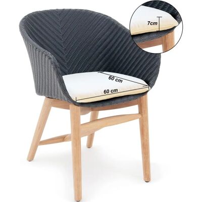 Garland Milano Torino White Seat Cushion - Seat Type Garland Milano Torino White Seat Cushion - Seat Type