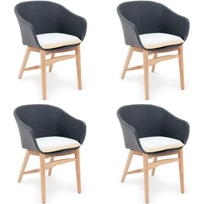 Garland Milano Torino White 4-Pack Seat Cushions Garland Milano Torino White 4-Pack Seat Cushions