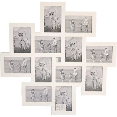 MY HOME Family White 62cm Wall Collage Frame with 10x15 cm Slots MY HOME Family White 62cm Wall Collage Frame with 10x15 cm Slots