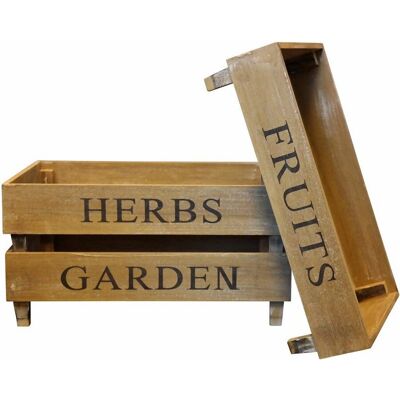 MYFLAIR MÖBEL & ACCESSOIRES Fruit Herbs Garden Aufbewahrungsbox - Storage Box MYFLAIR MÖBEL & ACCESSOIRES Fruit Herbs Garden Aufbewahrungsbox - Storage Box