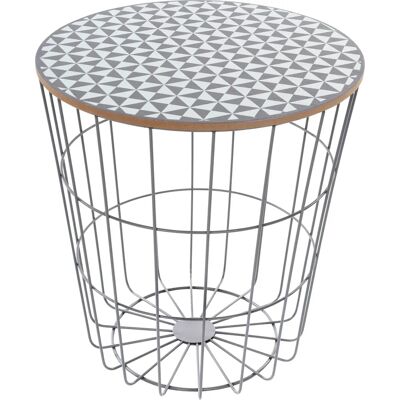 MY FLAIR Eugen Beistelltisch - Runde, Lackiertes Metall, MDF-Top MY FLAIR Eugen Beistelltisch - Runde, Lackiertes Metall, MDF-Top