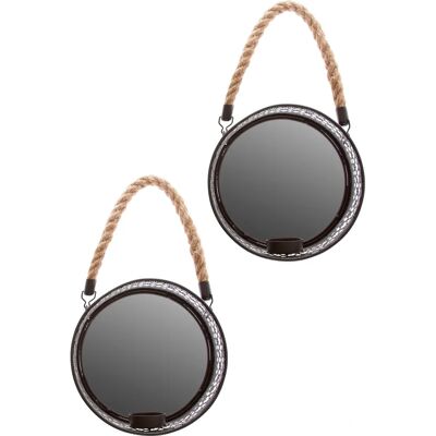 MYFLAIR MÖBEL & ACCESSOIRES - Anandi - schwarz - Wandspiegel MYFLAIR MÖBEL & ACCESSOIRES - Anandi - schwarz - Wandspiegel