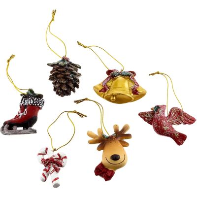MYFLAIR MÖBEL & ACCESSOIRES Weihnachtsdeko - Bunte Christbaumschmuck - 8,5cm MYFLAIR MÖBEL & ACCESSOIRES Weihnachtsdeko - Bunte Christbaumschmuck - 8,5cm