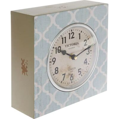 MYFLAIR MÖBEL & ACCESSOIRES Hellblau Shabby Chic Holz-Wanduhr - Wanduhr MYFLAIR MÖBEL & ACCESSOIRES Hellblau Shabby Chic Holz-Wanduhr - Wanduhr