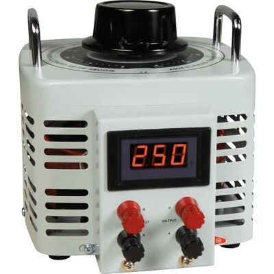 McPower V-4000 Variabler toroidtransformator - 0-250V, 1000W McPower V-4000 Variabler toroidtransformator - 0-250V, 1000W