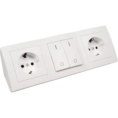 MC POWER 1534669 Mehrfachstecker mit 2 Erdungsanschlüssen und 1 Schalter - Mehrfachstecker MC POWER 1534669 Mehrfachstecker mit 2 Erdungsanschlüssen und 1 Schalter - Mehrfachstecker