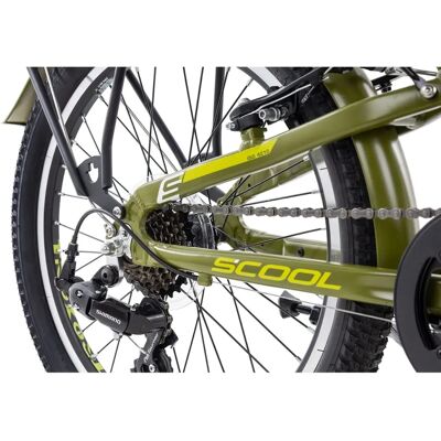 SCool - troX EVO alloy 20-7 - grün/Zitrone matt - Fahrrad SCool - troX EVO alloy 20-7 - grün/Zitrone matt - Fahrrad