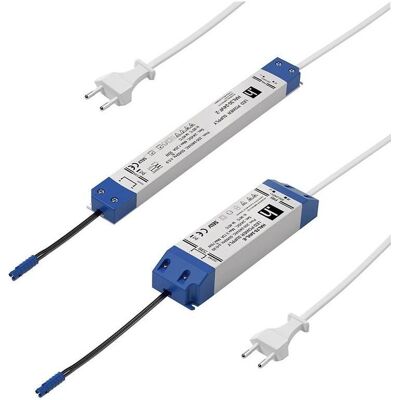 Trasformatore LED 24V DC - 0-30W, Bianco, 250mm Trasformatore LED 24V DC - 0-30W, Bianco, 250mm