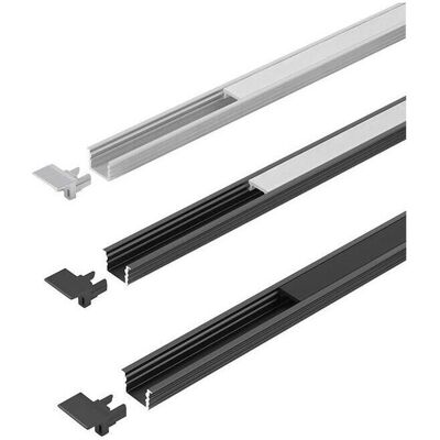 Hs Rowe Perfil ChannelLine I2 Negro Darkl3m Alu - Iluminación de acento Hs Rowe Perfil ChannelLine I2 Negro Darkl3m Alu - Iluminación de acento