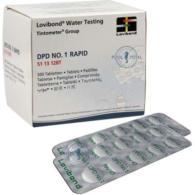 Lovibond - DPD 1 Rapid - 500 comprimés - Tablets - Publicité Lovibond - DPD 1 Rapid - 500 comprimés - Tablets - Publicité
