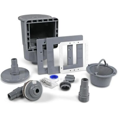POOL - Total Skimmer-Set - Grau - ABS - Skimmer-Set POOL - Total Skimmer-Set - Grau - ABS - Skimmer-Set