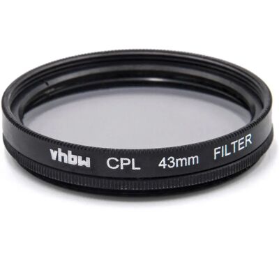 Filtre polarisant universel VHBW 43mm pour appareils photo - CPL, noir Filtre polarisant universel VHBW 43mm pour appareils photo - CPL, noir