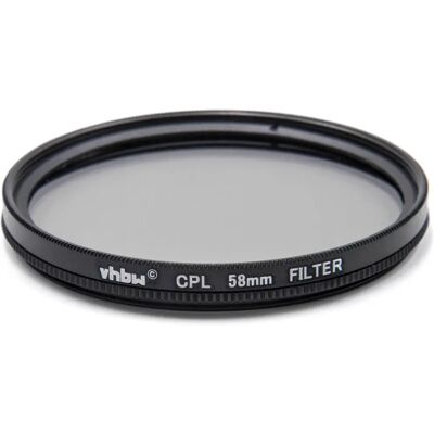 Filtre polarisant circulaire 58mm - Objectif de caméra Filtre polarisant circulaire 58mm - Objectif de caméra
