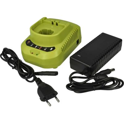 Caricabatterie vhbw per Ryobi - 120W, 10.8-21V, Nero Caricabatterie vhbw per Ryobi - 120W, 10.8-21V, Nero