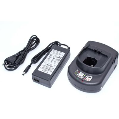Caricabatterie vhbw nero Ni-Cd/NiMH/Li-ion - Batteria utensili, 120W, 10.8-21V Caricabatterie vhbw nero Ni-Cd/NiMH/Li-ion - Batteria utensili, 120W, 10.8-21V