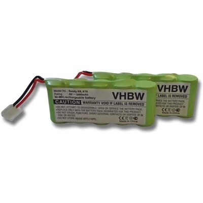 Batteria vhbw Bosch 6V 3000mAh NiMH - 2 pezzi - Senza colore/interne Batteria vhbw Bosch 6V 3000mAh NiMH - 2 pezzi - Senza colore/interne
