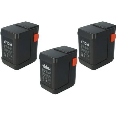 vhbw 3x Batería para Gardena Cortasetos - 18V 3000mAh vhbw 3x Batería para Gardena Cortasetos - 18V 3000mAh