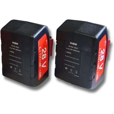 Vhbw 2x Batería para Herramienta Combi Würth BS 28-A - Batería Vhbw 2x Batería para Herramienta Combi Würth BS 28-A - Batería