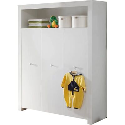 TRENDTEAM Olivia Kleiderschrank - 3-türig, Weiß, H 186 cm TRENDTEAM Olivia Kleiderschrank - 3-türig, Weiß, H 186 cm