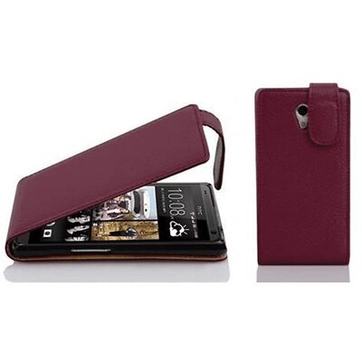 Cadorabo Flip Hülle für HTC Desire 600 - Bordeaux Lila Cadorabo Flip Hülle für HTC Desire 600 - Bordeaux Lila