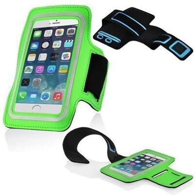 Cadorabo Grünes Sportarmband - Kompatibel mit 3,7-4,5 Zoll Smartphones Cadorabo Grünes Sportarmband - Kompatibel mit 3,7-4,5 Zoll Smartphones