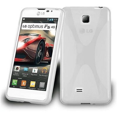 Cadorabo Extrem Dünne TPU Hülle LG OPTIMUS F5 - X-Line Design - Halbdurchsichtig - Handyhülle Cadorabo Extrem Dünne TPU Hülle LG OPTIMUS F5 - X-Line Design - Halbdurchsichtig - Handyhülle