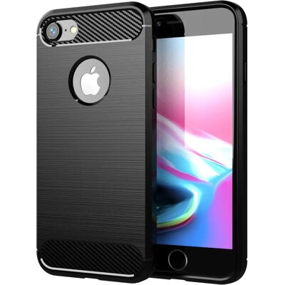 Apple TPU Schutzhülle iPhone 7 / 7S / 8 - Carbon Look Apple TPU Schutzhülle iPhone 7 / 7S / 8 - Carbon Look