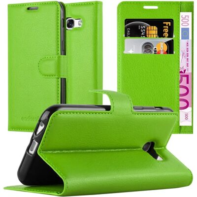 Cadorabo Mintgrüne Galaxy A5 2017 Buchhülle - Kartenfächer & Ständer Cadorabo Mintgrüne Galaxy A5 2017 Buchhülle - Kartenfächer & Ständer