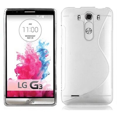Cadorabo LG G3 TPU Hülle - S-Line Design HALB TRANSPARENT Cadorabo LG G3 TPU Hülle - S-Line Design HALB TRANSPARENT