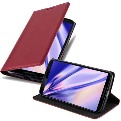 Motorola NEXUS 6 Rote Leder Buch-Style Hülle - Magnetverschluss Motorola NEXUS 6 Rote Leder Buch-Style Hülle - Magnetverschluss