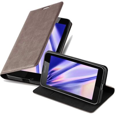 Nokia Lumia 640 Schutzhuelle - Standfunktion & Kartenfach - Kaffee Braun Nokia Lumia 640 Schutzhuelle - Standfunktion & Kartenfach - Kaffee Braun