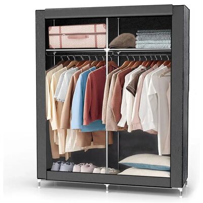 Intirilife Zusammenklappbarer Kleiderschrank - 108x45x107 cm Intirilife Zusammenklappbarer Kleiderschrank - 108x45x107 cm
