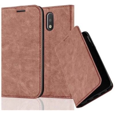 Cadorabo Motorola MOTO G4 / G4 PLUS Hülle - mit Ständer & Kartenfach - Cappuccino Braun Cadorabo Motorola MOTO G4 / G4 PLUS Hülle - mit Ständer & Kartenfach - Cappuccino Braun